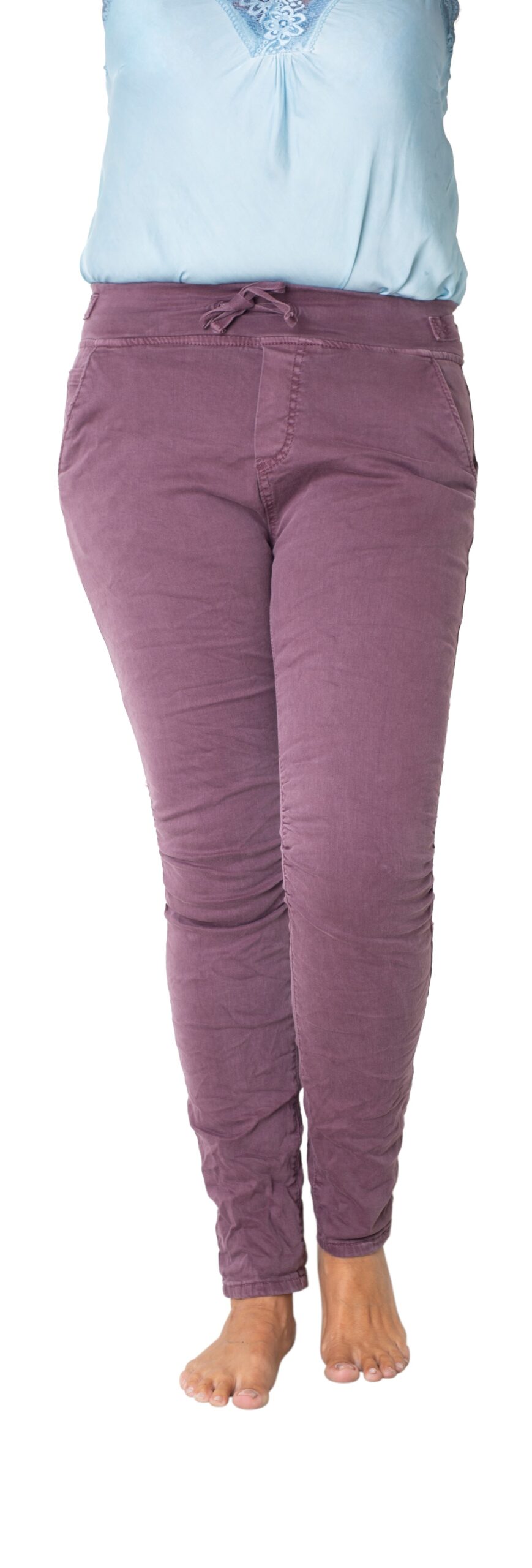 blommefarvede bukser K design - Elegant og smart