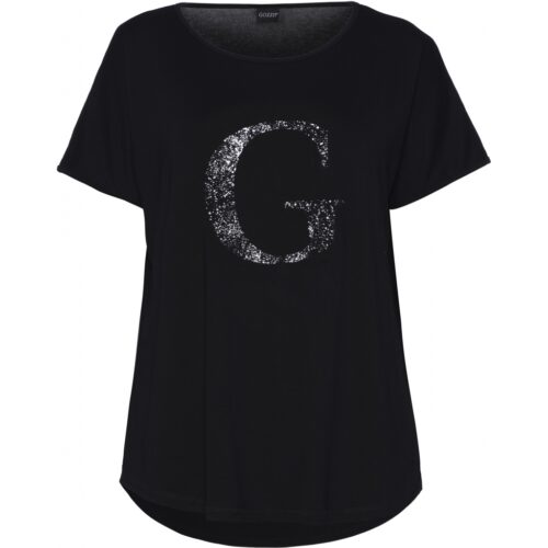 Gozzip t-shirt sort med sølv print